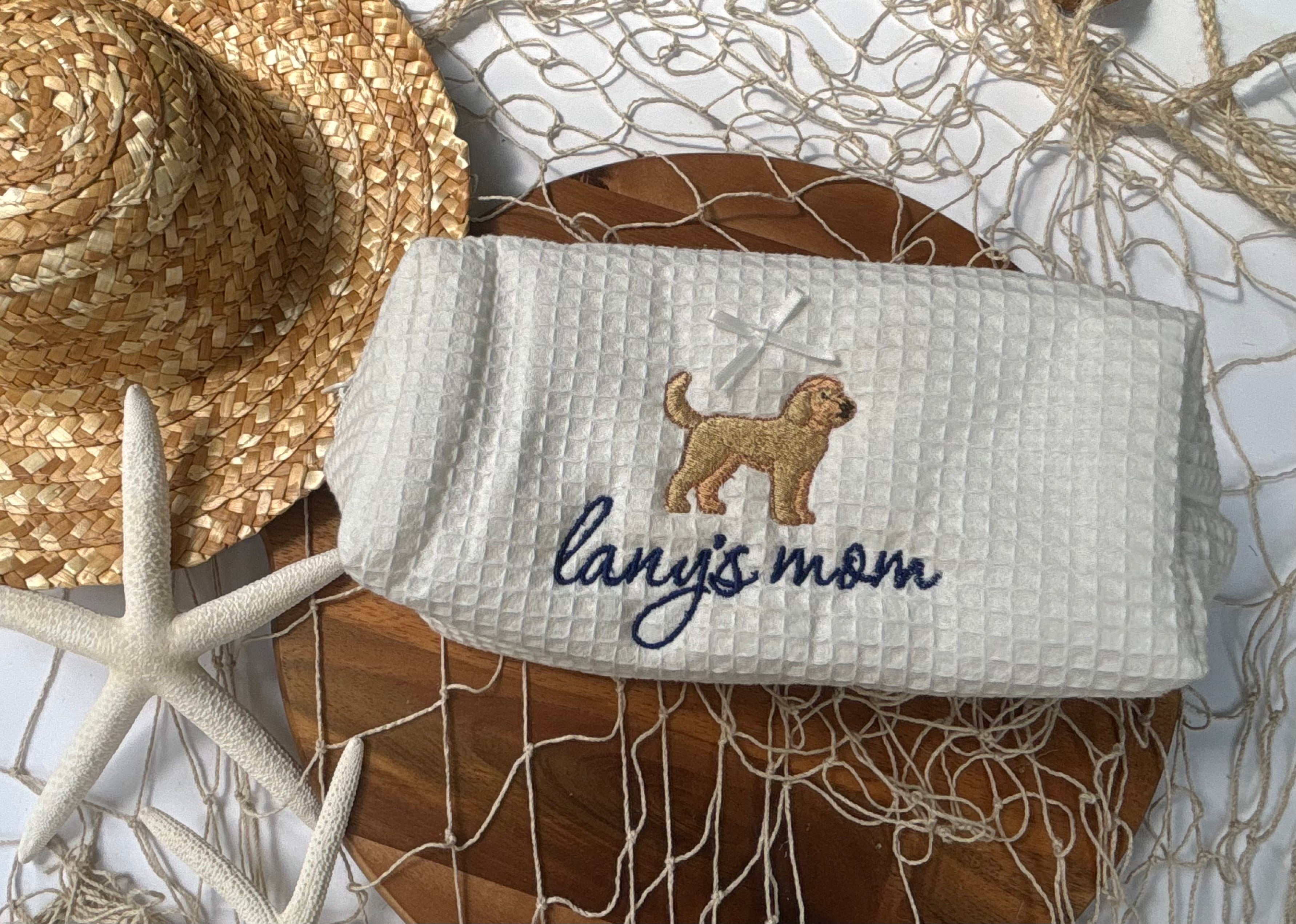 Custom Pup Makeup Bag