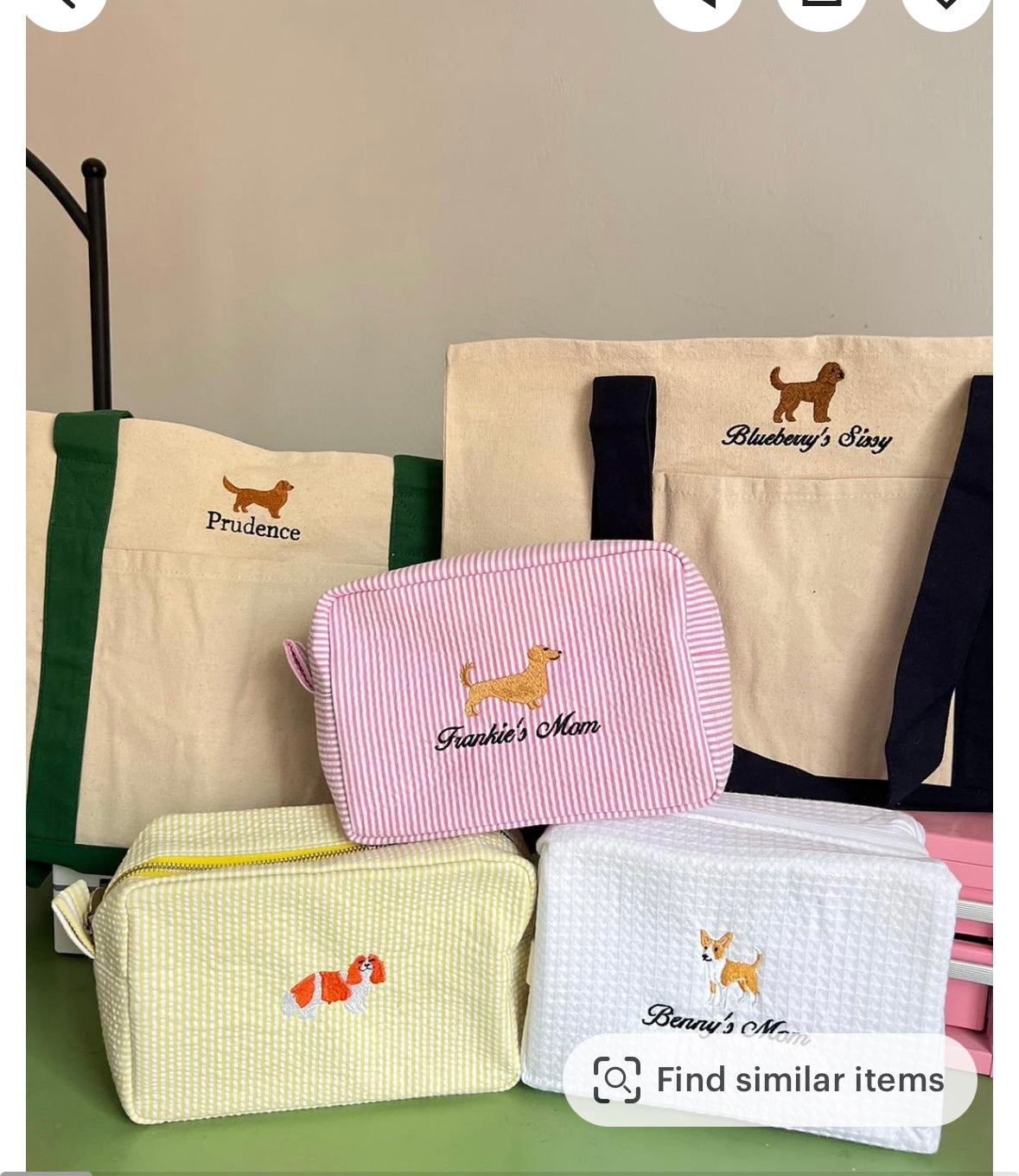 Custom Pup Makeup Bag